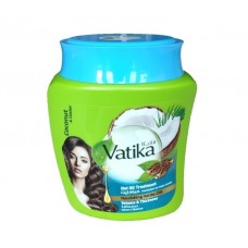 Маска для волос Кокос и Касторовое масло Дабур Ватика 500гр объем и толщина (Coconut Castor Dabur Vatika)