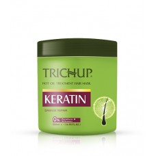 Маска Тричуп 500гр Кератин для восстановления поврежденных волос (Keratin Trichup Vasu)