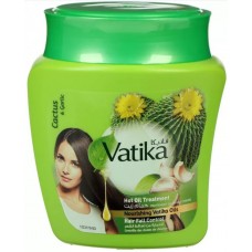 Маска для волос Кактус и Чеснок Дабур Ватика 500гр против выпадения (Cactus Garlic Dabur Vatika)