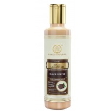 Шампунь Черный Кофе Кхади 210мл без сульфатов и парабенов (Black Coffee Hair Cleanser Sulphate Paraben Free Khadi) Индия