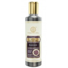 Шампунь Черный Рис Кхади 210мл без сульфатов и парабенов (Black Rice Hair Cleanser Sulphate Paraben Free Khadi) Индия