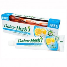 Зубная паста Дабур Хербл 150г Соль Лимон с зубной щеткой (Salt Lemon Dabur Herbl)
